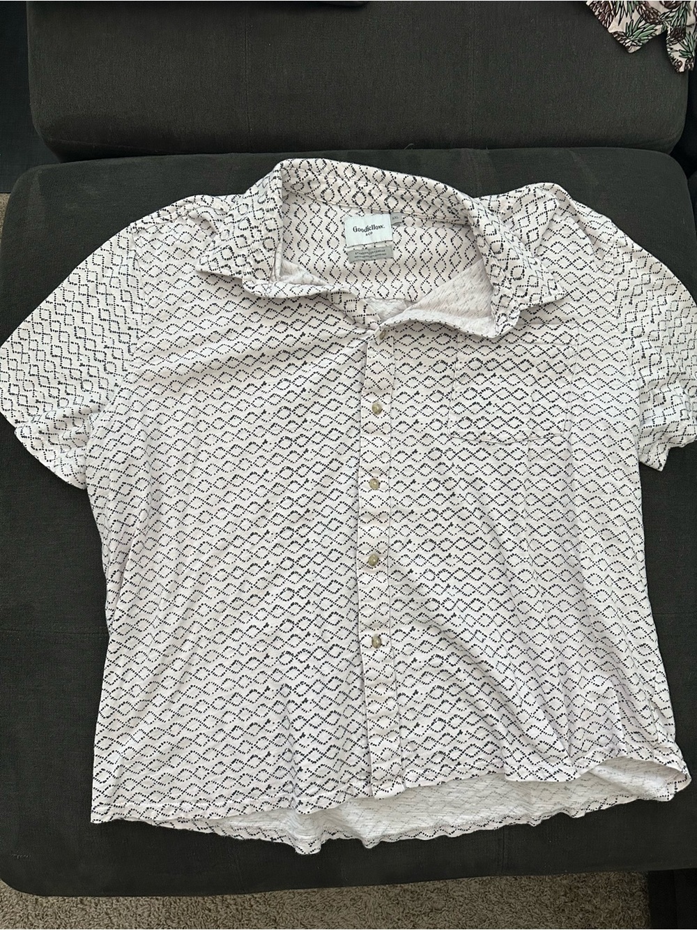 Goodfellow & Co Light Pink Shirt with Diamond Print